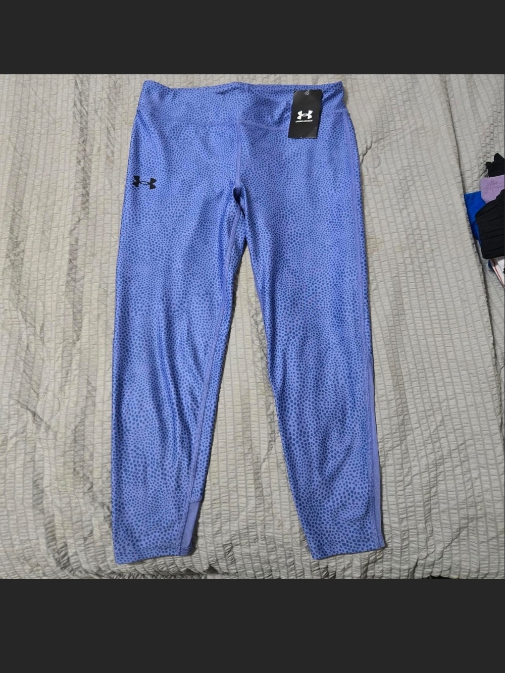 Under Armour Blue-Purple Kids' Patterned Leggings